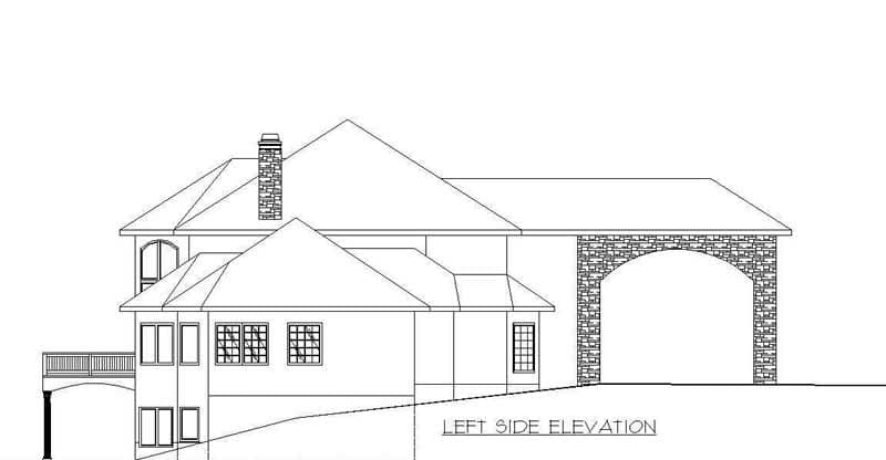 Home Plan Left Elevation