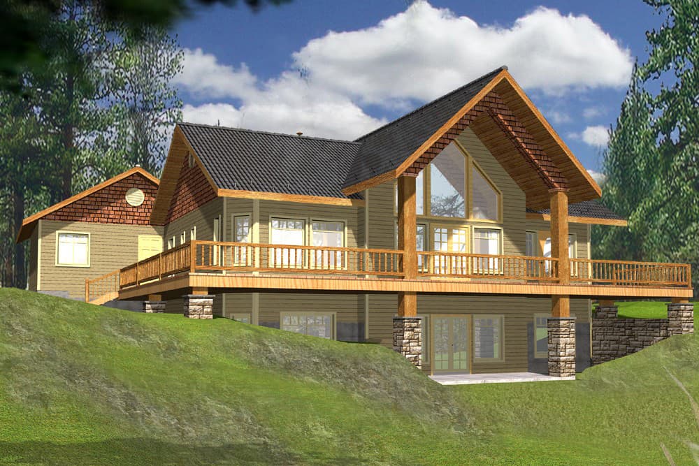 2-Bedroom, 3304 Sq Ft Beachfront Home Plan - 132-1560 - Main Exterior