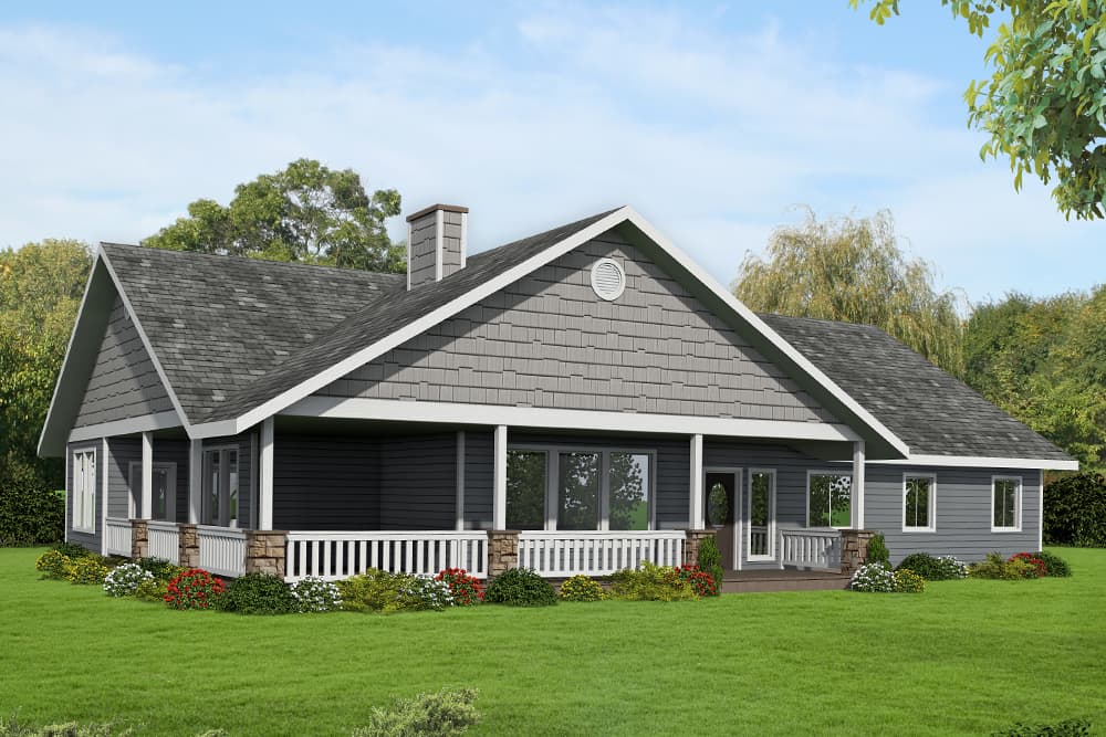 3-Bedroom, 2580 Sq Ft Craftsman Home Plan - 132-1672 - Main Exterior