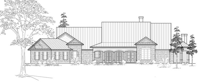 3-Bedroom, 3950 Sq Ft Farmhouse House Plan - 134-1012 - Front Exterior