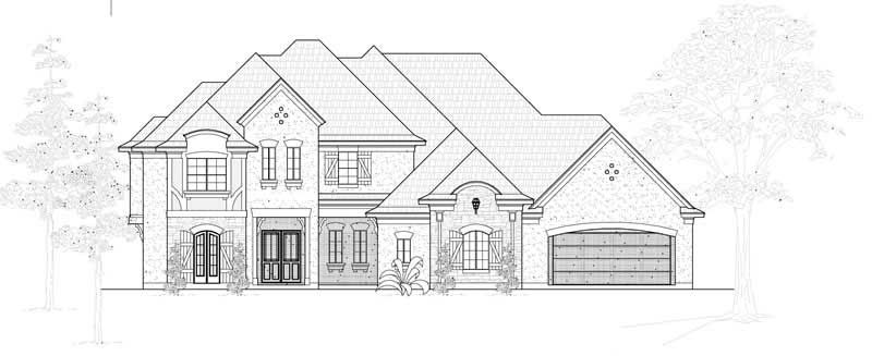5-Bedroom, 4705 Sq Ft European Home Plan - 134-1073 - Main Exterior
