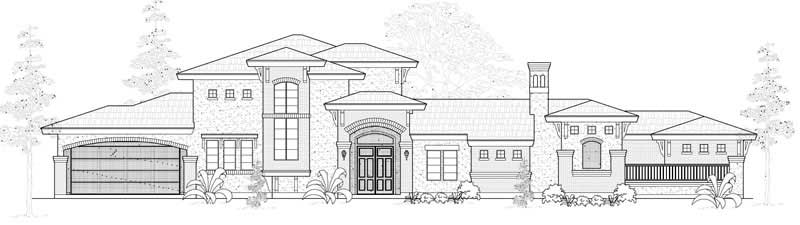 3-Bedroom, 3371 Sq Ft Craftsman Home Plan - 134-1102 - Main Exterior