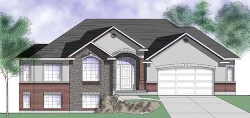 3-Bedroom, 1673 Sq Ft European House Plan - 135-1260 - Front Exterior