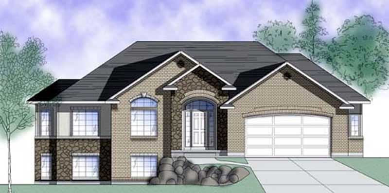 3-Bedroom, 1673 Sq Ft European House Plan - 135-1261 - Front Exterior