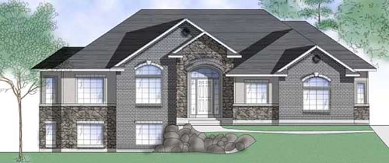 3-Bedroom, 1673 Sq Ft European House Plan - 135-1262 - Front Exterior
