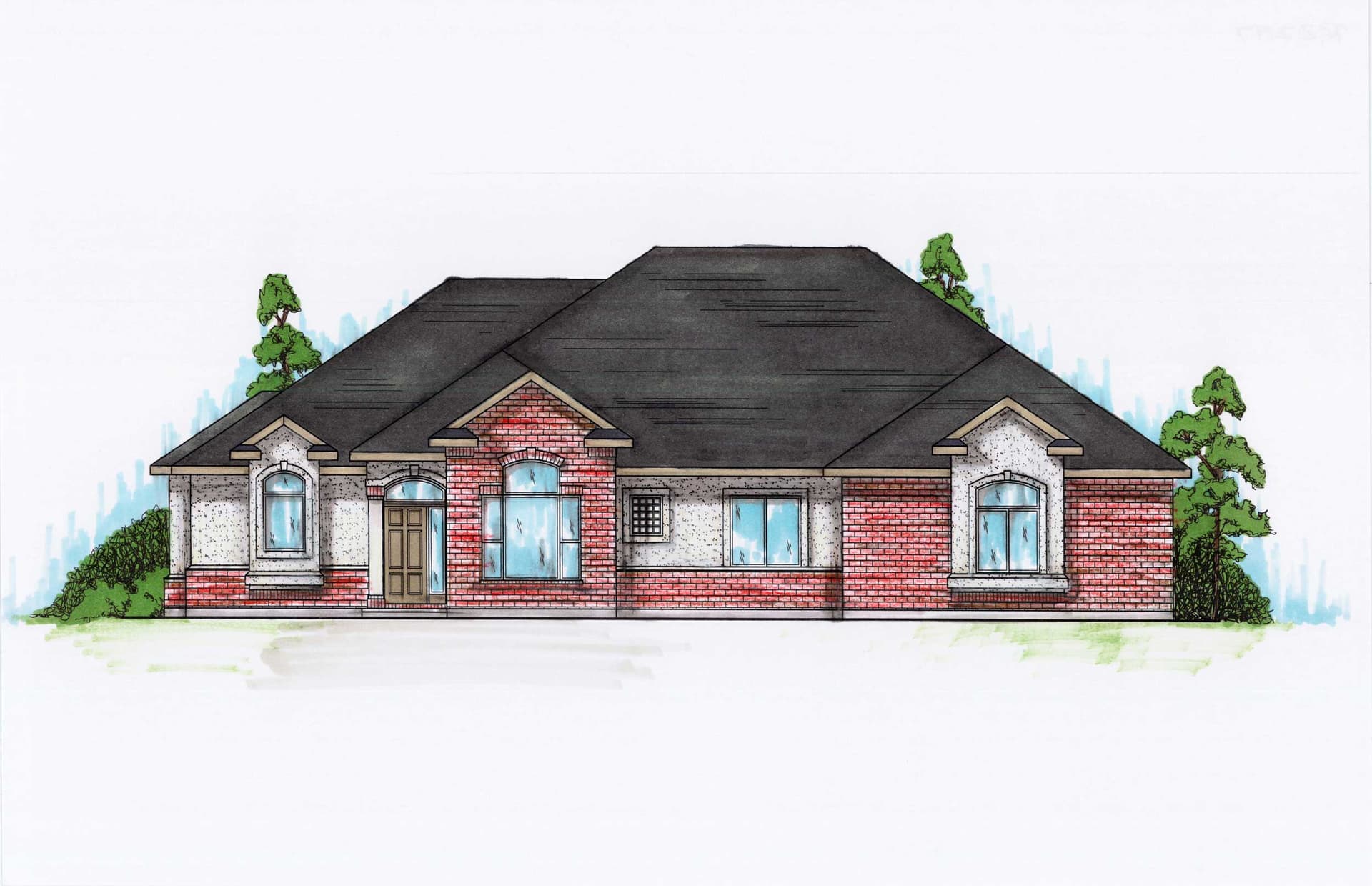 3-Bedroom, 2297 Sq Ft European Home Plan - 135-1272 - Main Exterior