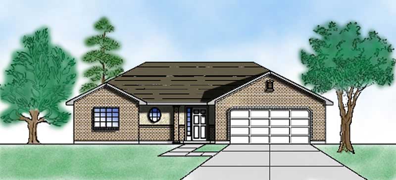 3-Bedroom, 1245 Sq Ft European Home Plan - 135-1337 - Main Exterior