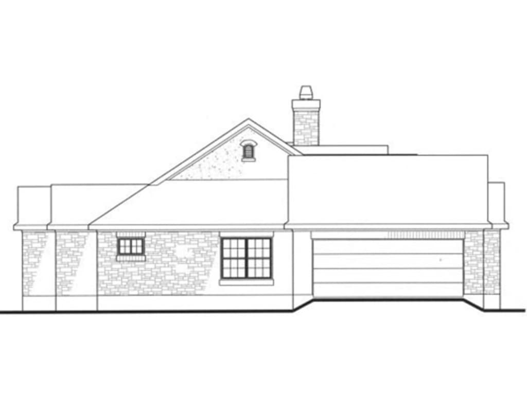Home Plan Left Elevation