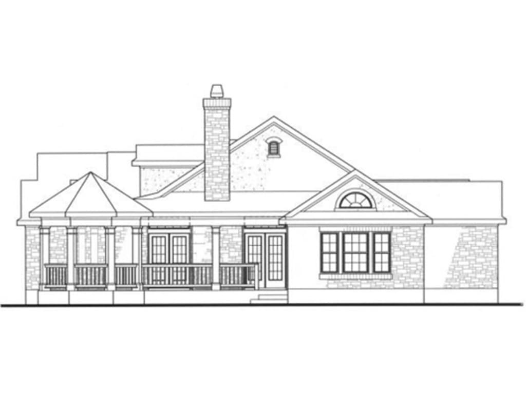 Home Plan Right Elevation