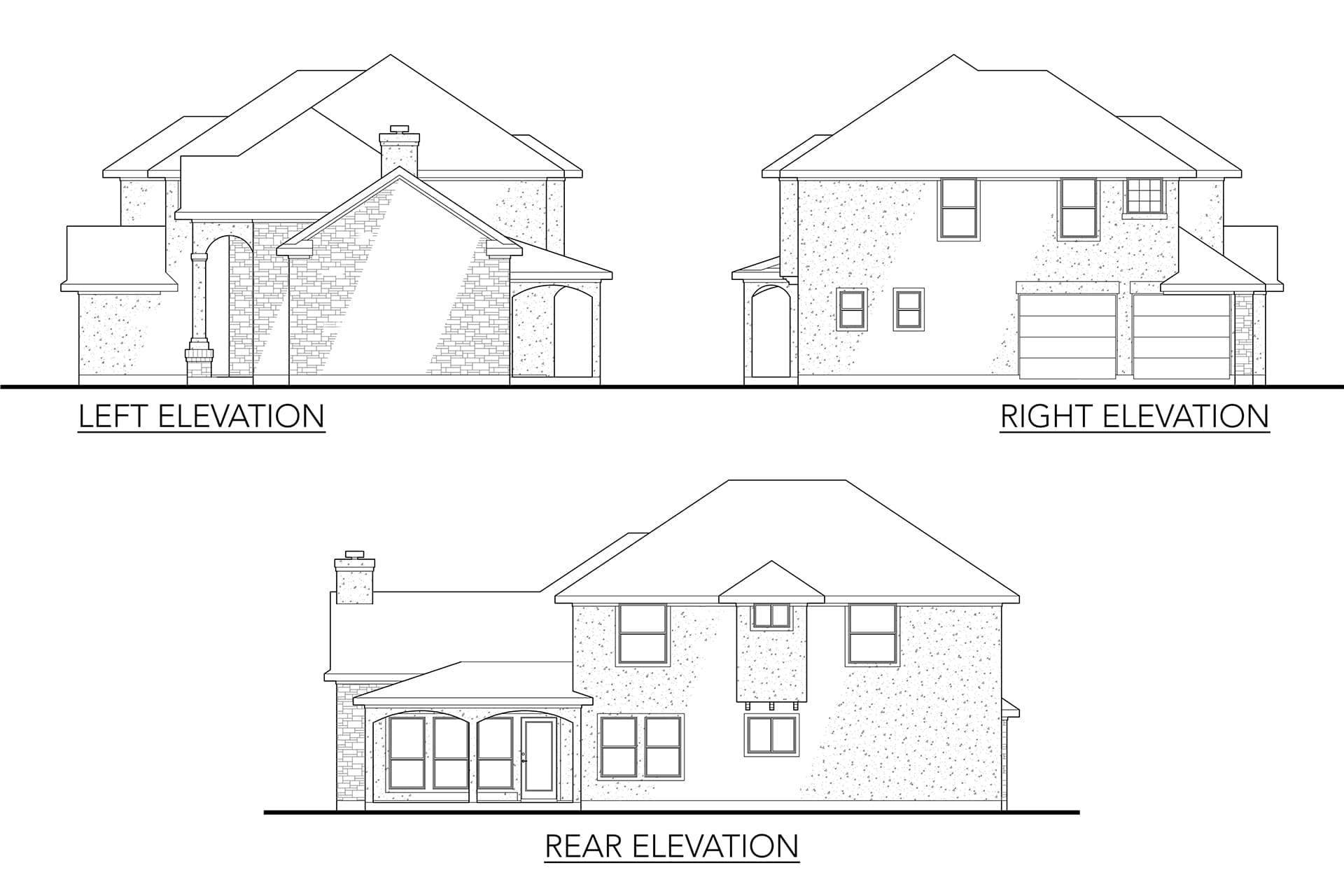 Home Plan Left Elevation