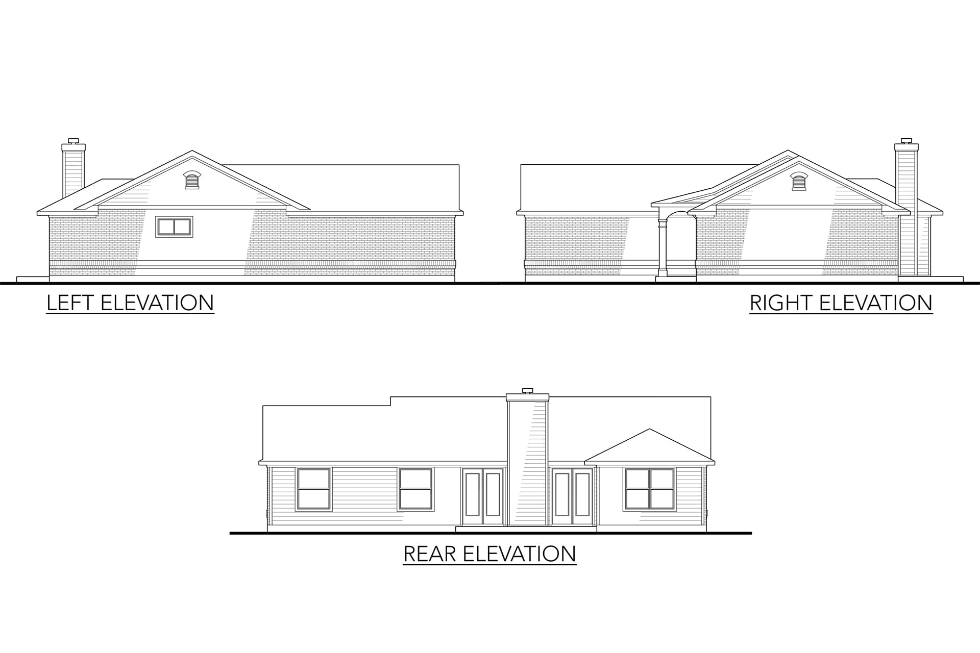 Home Plan Left Elevation
