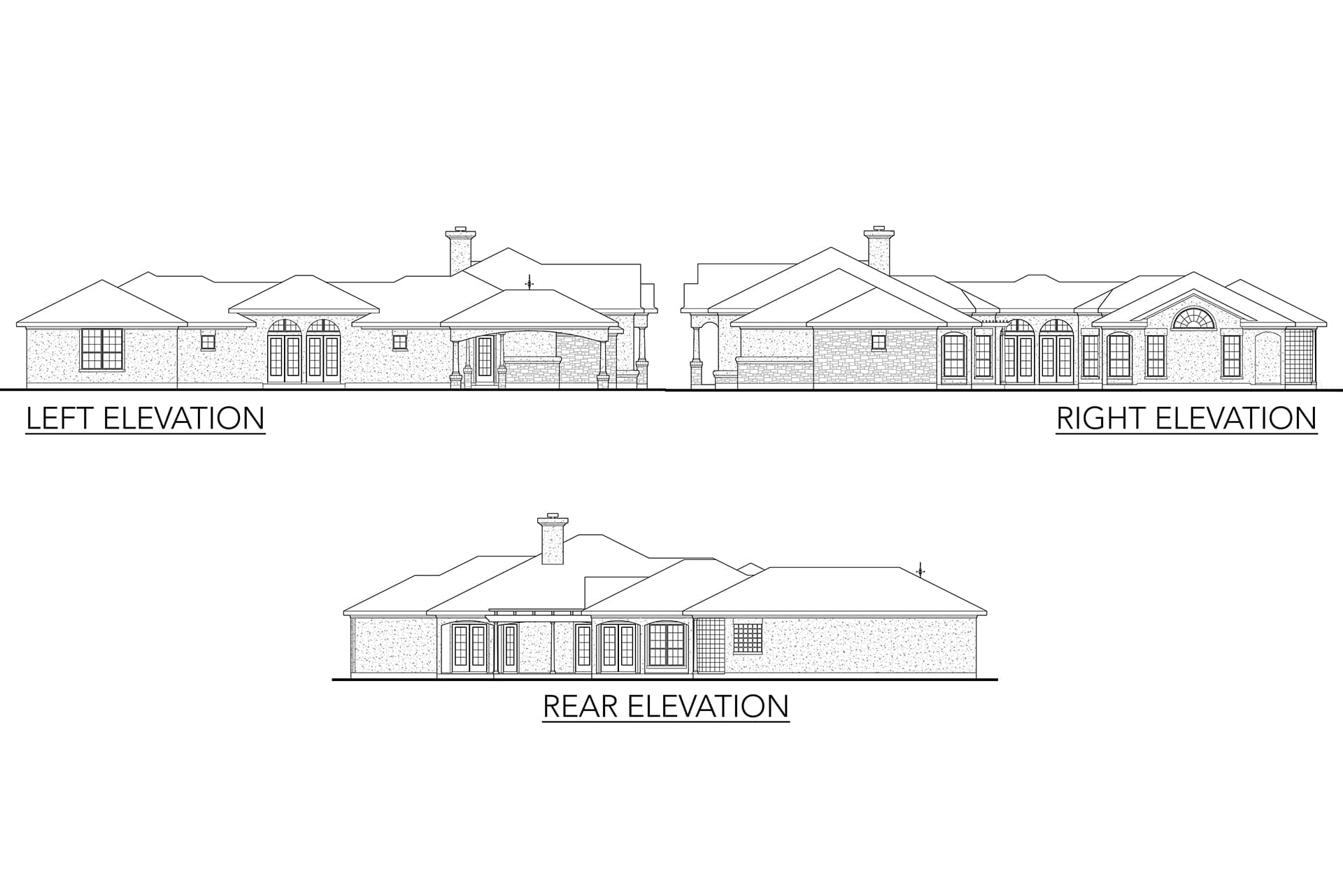 Home Plan Left Elevation