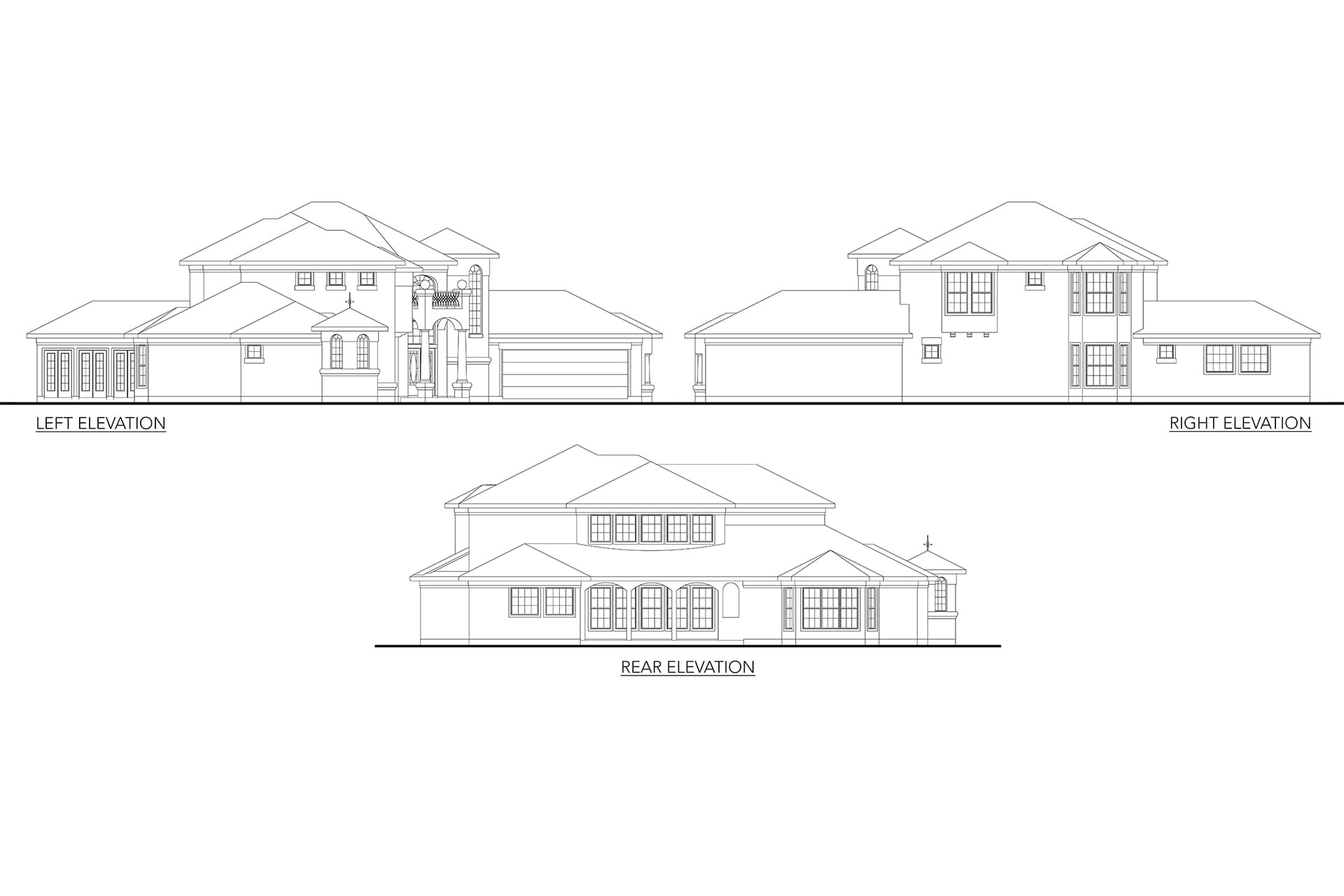 Home Plan Left Elevation
