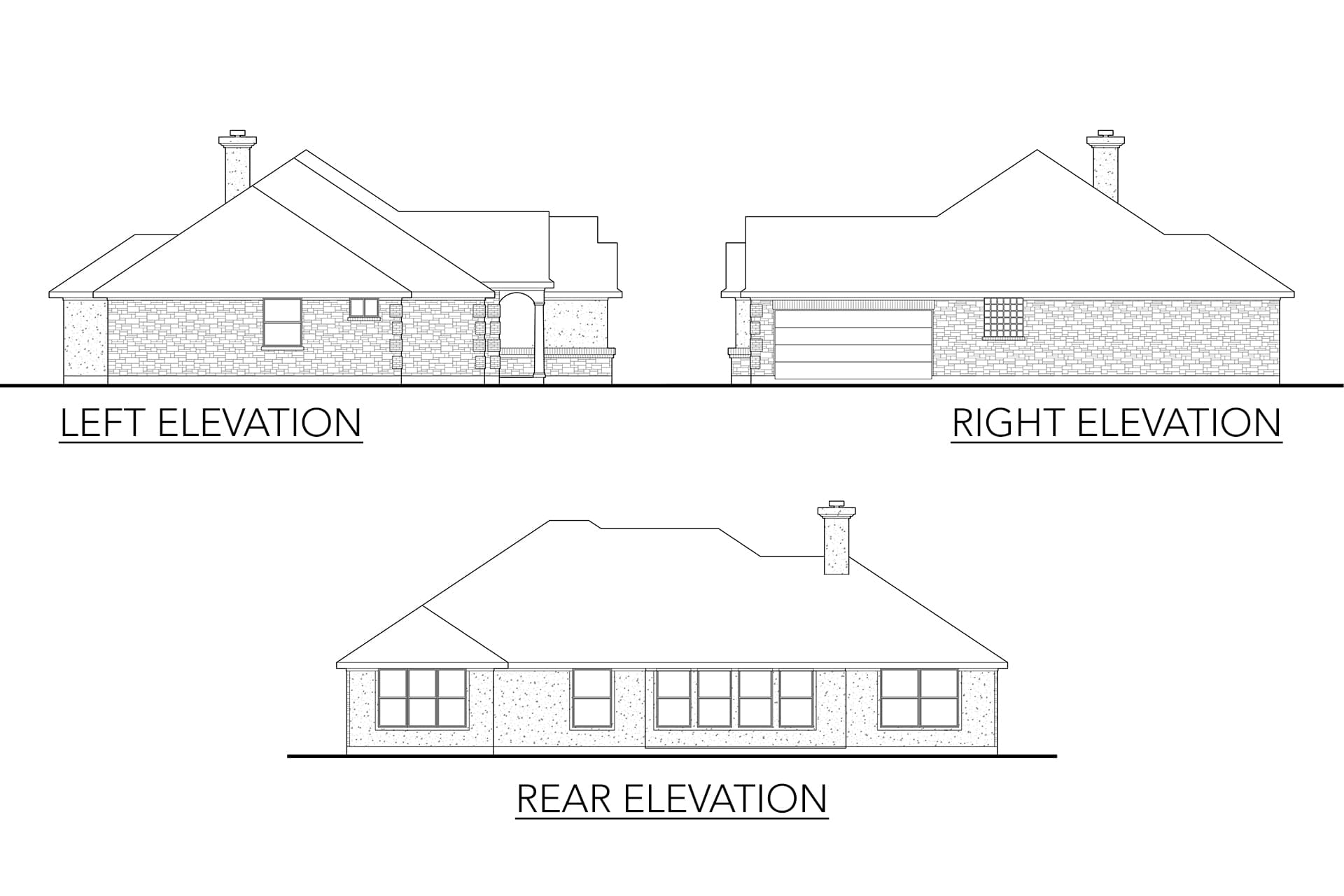 Home Plan Left Elevation