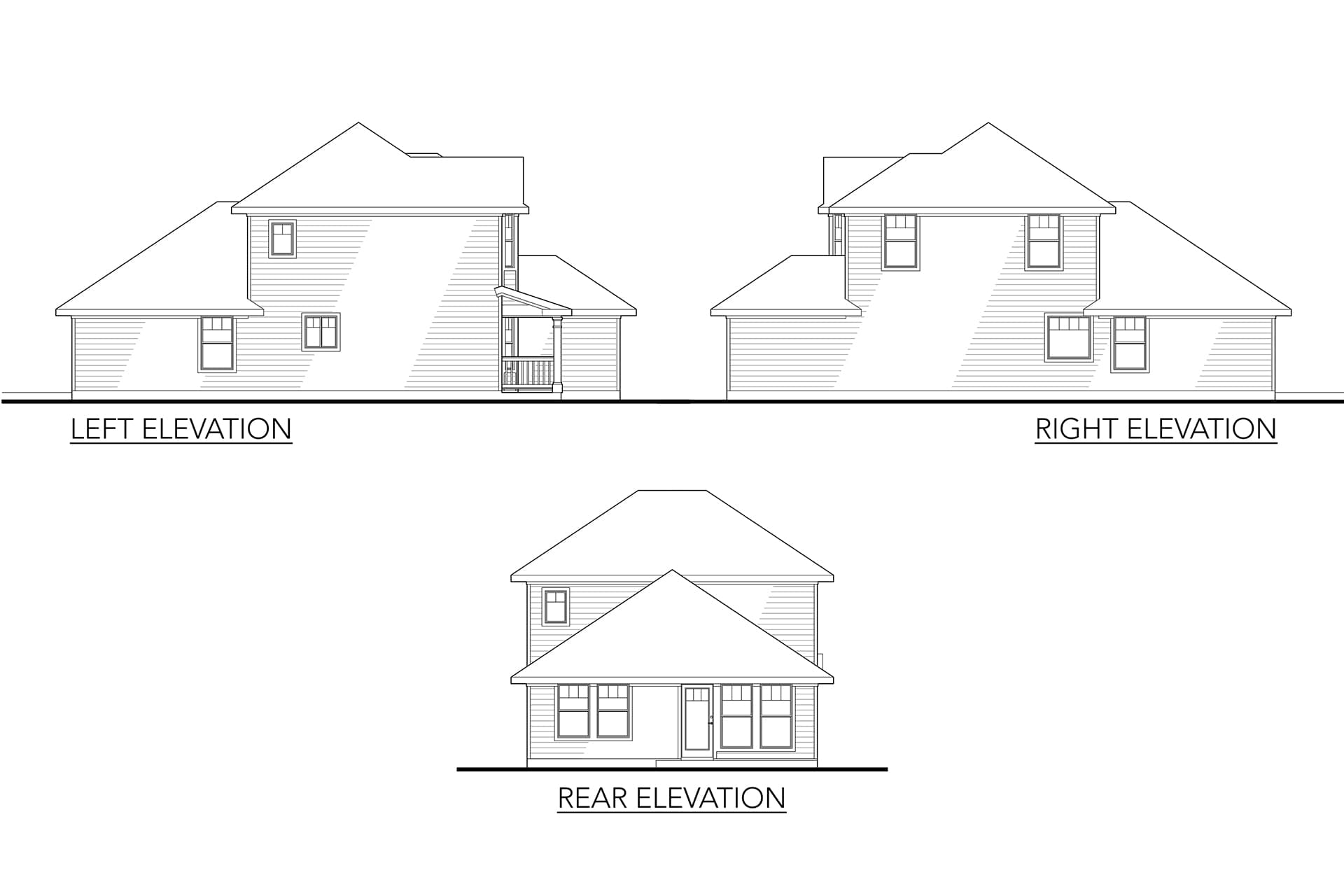Home Plan Left Elevation
