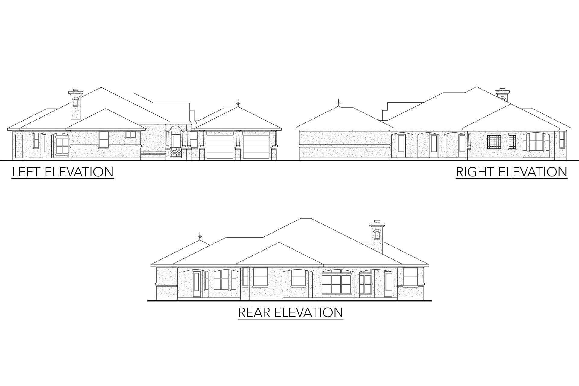 Home Plan Left Elevation