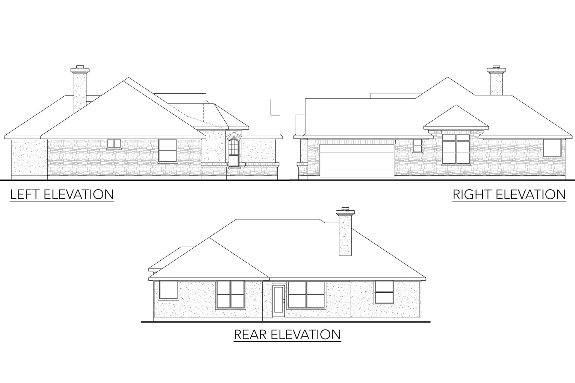 Home Plan Left Elevation