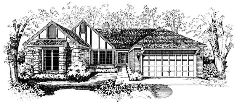 3-Bedroom, 2217 Sq Ft European Home Plan - 137-1002 - Main Exterior