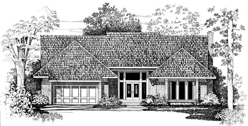 3-Bedroom, 3732 Sq Ft Craftsman House Plan - 137-1364 - Front Exterior