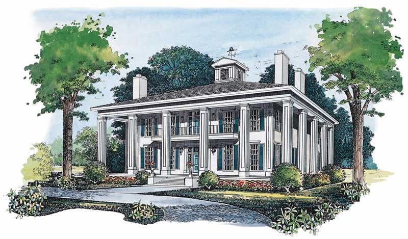 4-Bedroom, 3754 Sq Ft Historic Home Plan - 137-1480 - Main Exterior