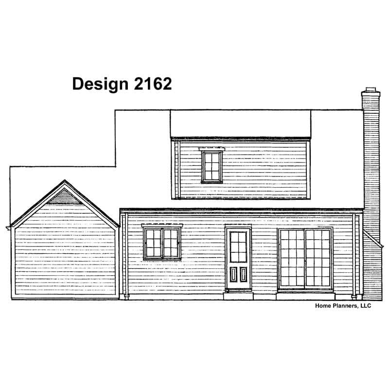 Home Plan Rear Elevation