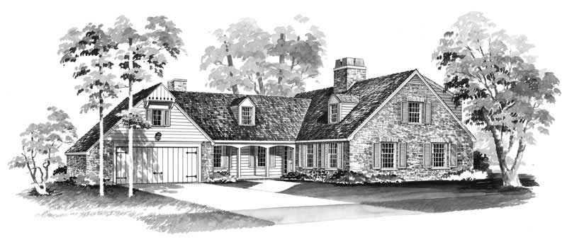 4-Bedroom, 2662 Sq Ft Country House Plan - 137-1775 - Front Exterior