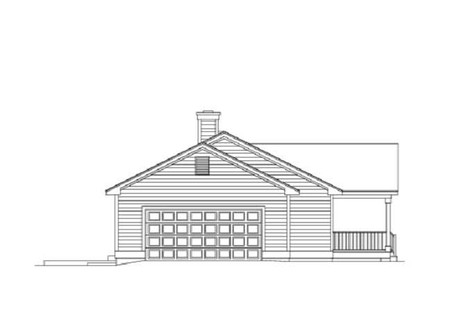Home Plan left elevation