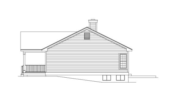 Home Plan Right Elevation
