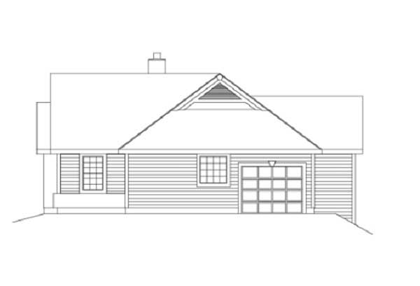 Home Plan Right Elevation