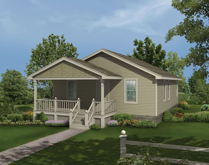 3-Bedroom, 1320 Sq Ft Country House Plan - 138-1015 - Front Exterior