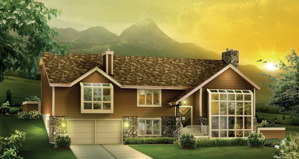 3-Bedroom, 3510 Sq Ft Ranch Home Plan - 138-1112 - Main Exterior