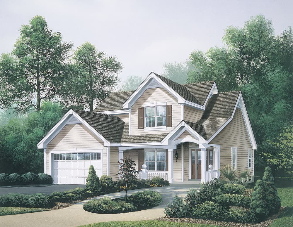 3-Bedroom, 2231 Sq Ft Traditional House Plan - 138-1115 - Front Exterior