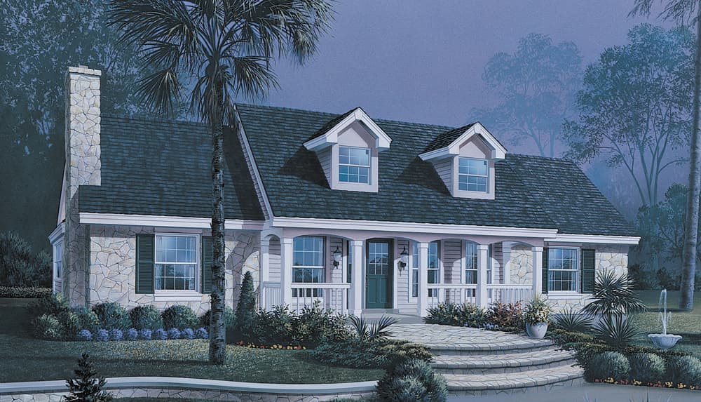 3-Bedroom, 1559 Sq Ft Ranch Home Plan - 138-1149 - Main Exterior