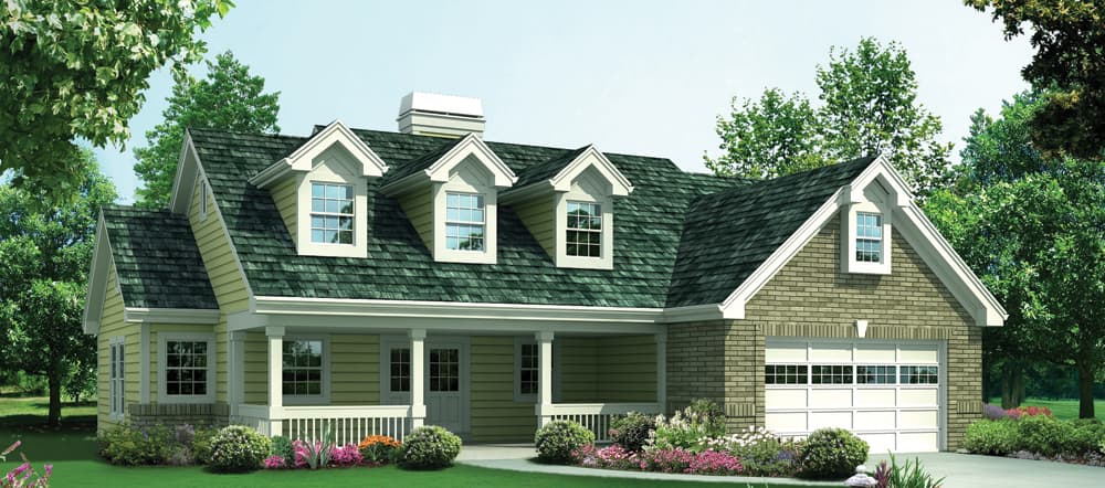 3-Bedroom, 1663 Sq Ft Ranch Home Plan - 138-1273 - Main Exterior
