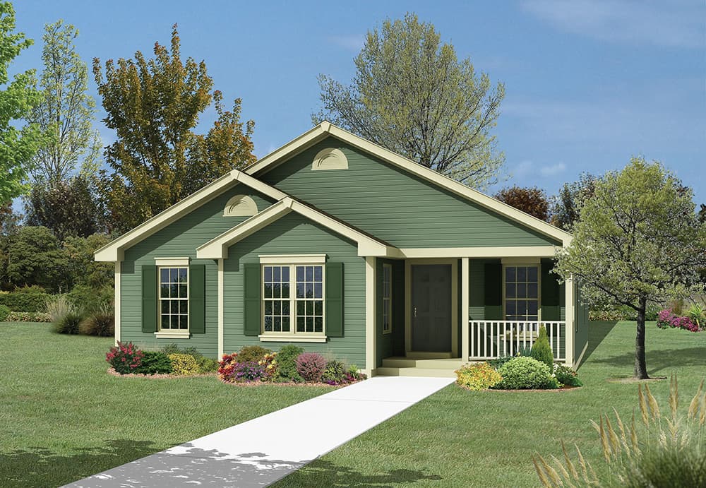 3-Bedroom, 1396 Sq Ft Ranch Home Plan - 138-1310 - Main Exterior