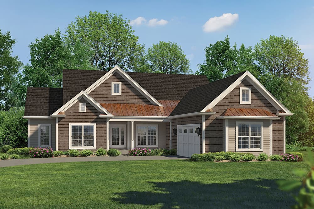 3-Bedroom, 2274 Sq Ft Country House Plan - 138-1358 - Front Exterior