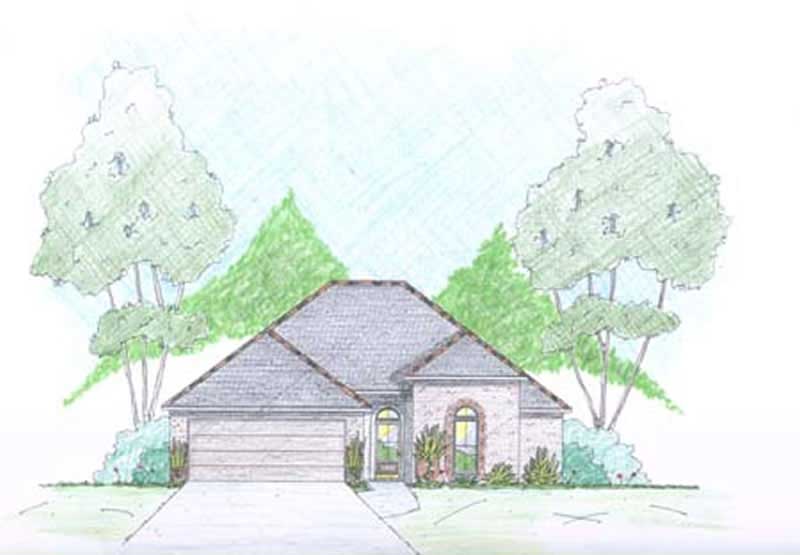 3-Bedroom, 1600 Sq Ft European House Plan - 139-1018 - Front Exterior