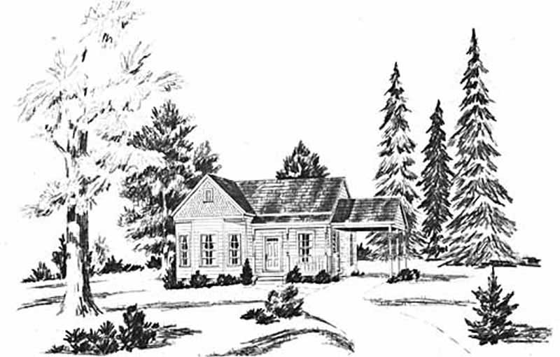 3-Bedroom, 1171 Sq Ft Ranch Home Plan - 139-1030 - Main Exterior