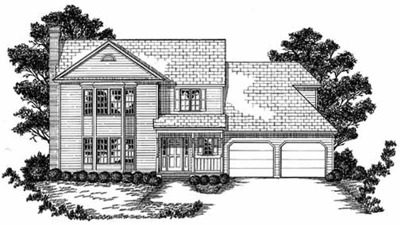 3-Bedroom, 2184 Sq Ft Country House Plan - 139-1047 - Front Exterior