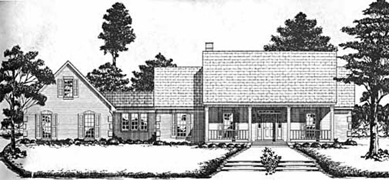 4-Bedroom, 2836 Sq Ft Country House Plan - 139-1081 - Front Exterior
