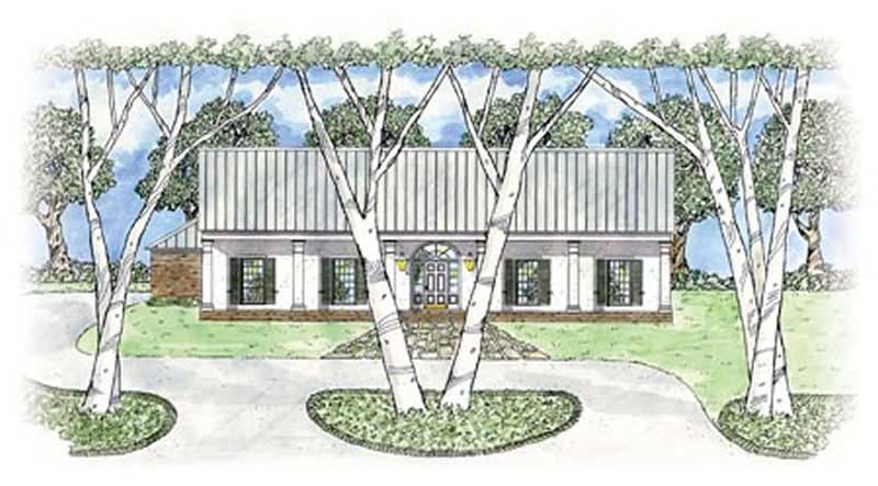 3-Bedroom, 2019 Sq Ft Colonial Home Plan - 139-1109 - Main Exterior