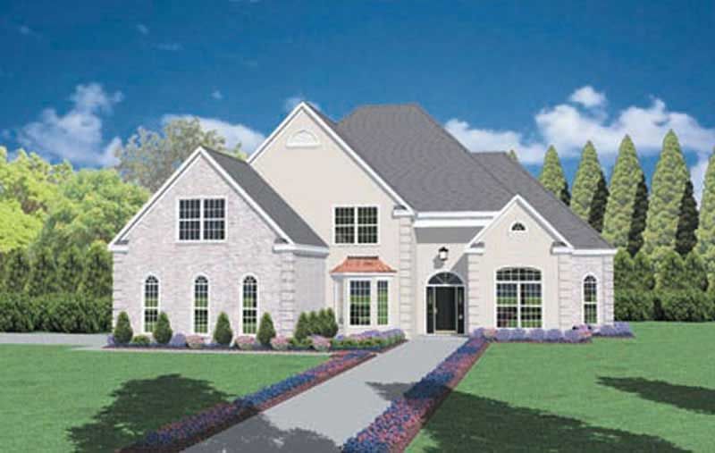 3-Bedroom, 3345 Sq Ft European Home Plan - 139-1125 - Main Exterior