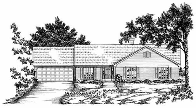 3-Bedroom, 2050 Sq Ft Ranch Home Plan - 139-1149 - Main Exterior