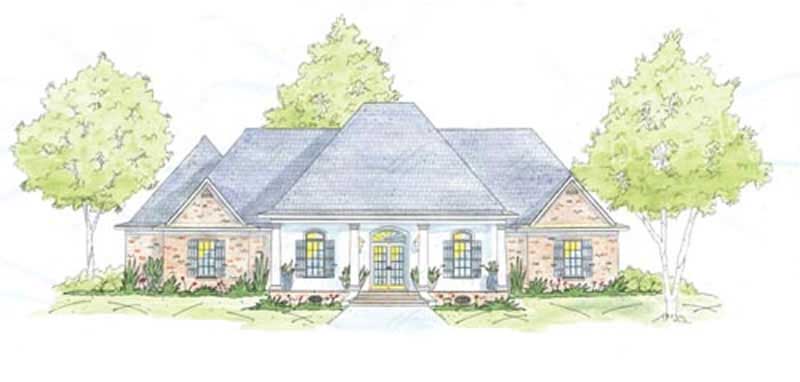 4-Bedroom, 2704 Sq Ft House Plan - 139-1201 - Front Exterior