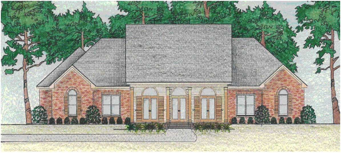 3-Bedroom, 2899 Sq Ft Country House Plan - 140-1055 - Front Exterior