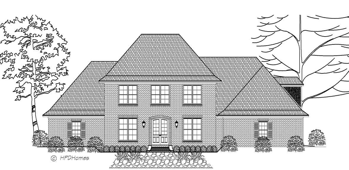 5-Bedroom, 3673 Sq Ft Cape Cod House Plan - 140-1058 - Front Exterior