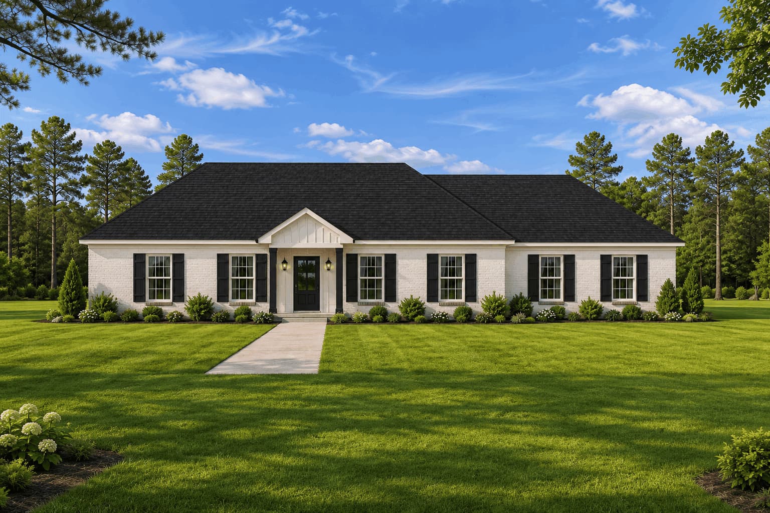 Front elevation of Traditional home (ThePlanCollection: House Plan #140-1158)