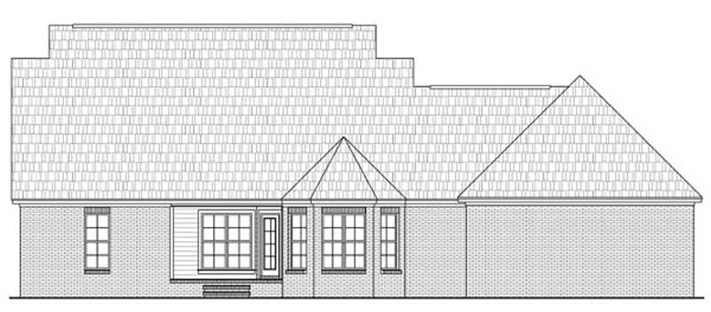 Home Plan Rear Elevation