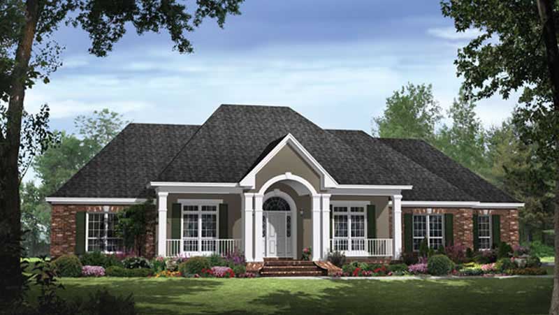 4-Bedroom, 2769 Sq Ft Ranch Home Plan - 141-1041 - Main Exterior