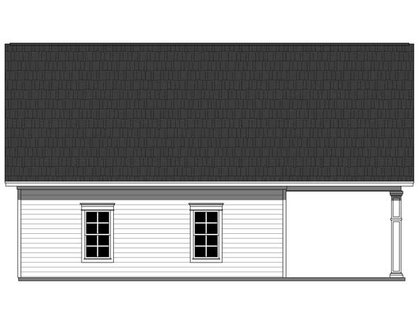 Home Plan Rear Elevation